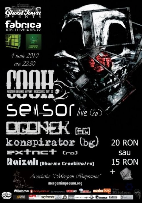 Eveniment Caritabil: Doneaza o carte! cu : COOH, SENSOR, KONSPIRATOR, OGONEK, EXTNT & RAIZAH