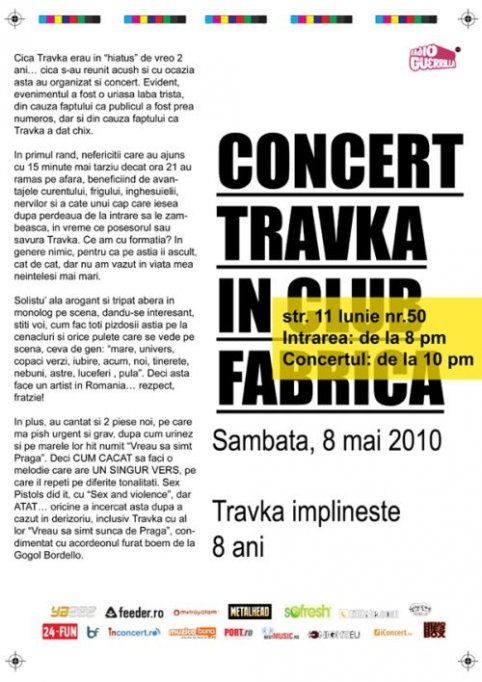 Travka face petrecere la Fabrica!