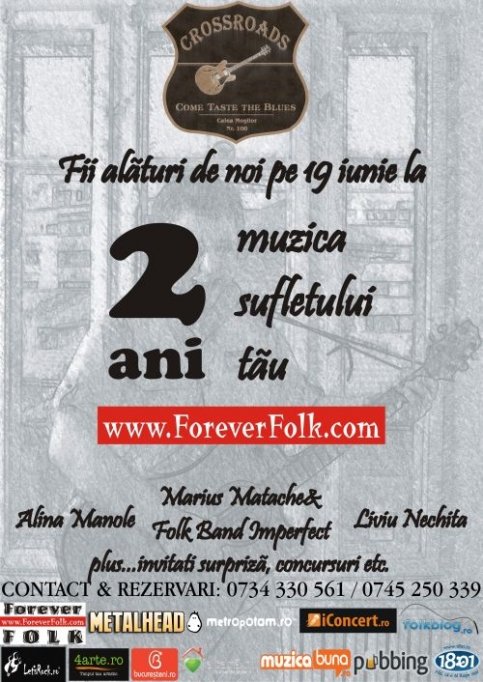Concert aniversar ForeverFolk in Club 100 Crossroads
