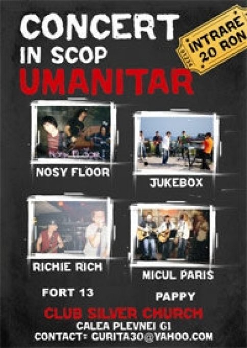 Concert umanitar in The Silver Church Club