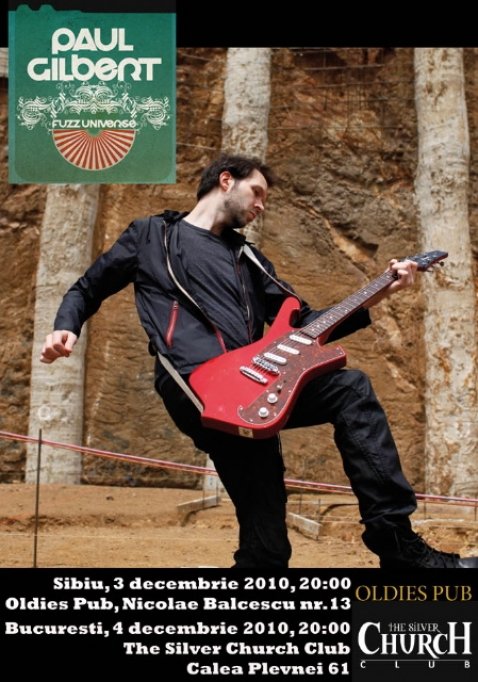 Paul Gilbert, maestrul chitarei electrice, porneste in turneu