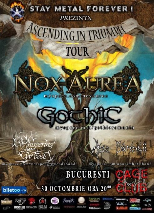 Concert Nox Aurea in Ascending in Triumph Tour si Gothic