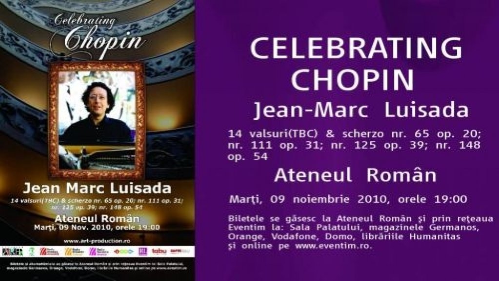 Recital Celebrating Chopin sustinut de Jean-Marc Luisada