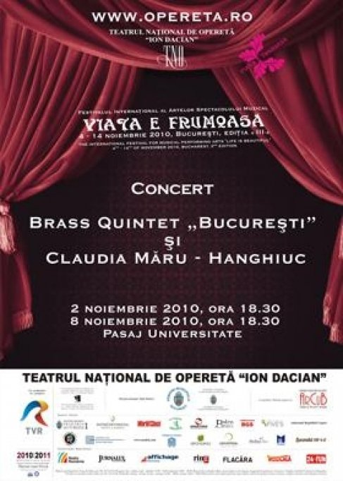 Brass Quintet Bucuresti si mezzo-soprana Claudia Maru Hanghiuc
