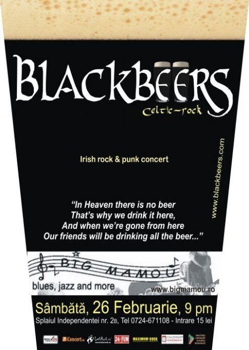 Concert Blackbeers @ Big Mamou