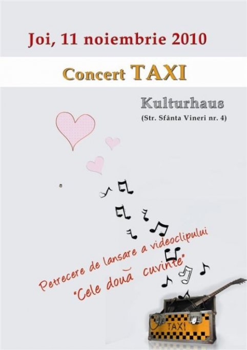 Concert Taxi - lansare videoclip Cele doua cuvinte