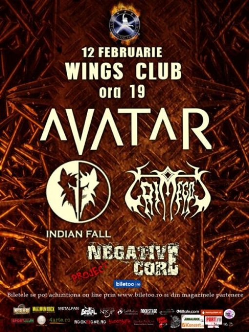 Concert Avatar, Indian Fall si Grimegod in Bucuresti
