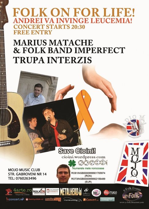 Folk on for Life – Concert caritabil pentru Andrei Cioinigel