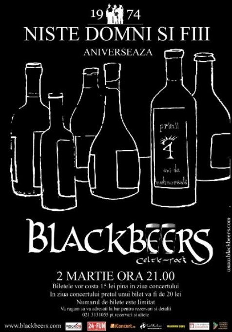 Concert Blackbeers @ Niste Domni si Fiii