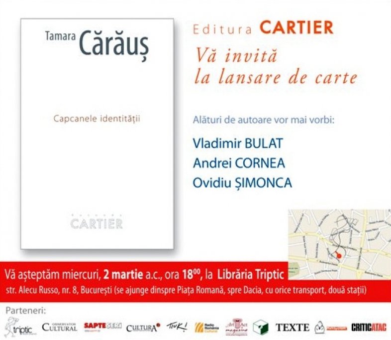 Lansare de carte – Tamara Caraus: Capcanele identitatii
