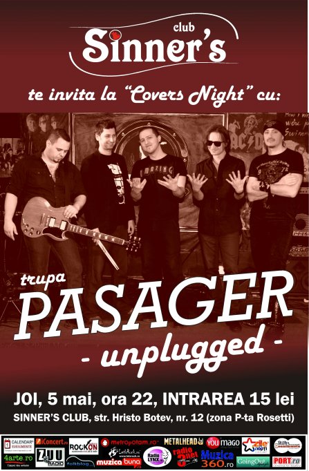 Concert formatia PASAGER – Covers Night