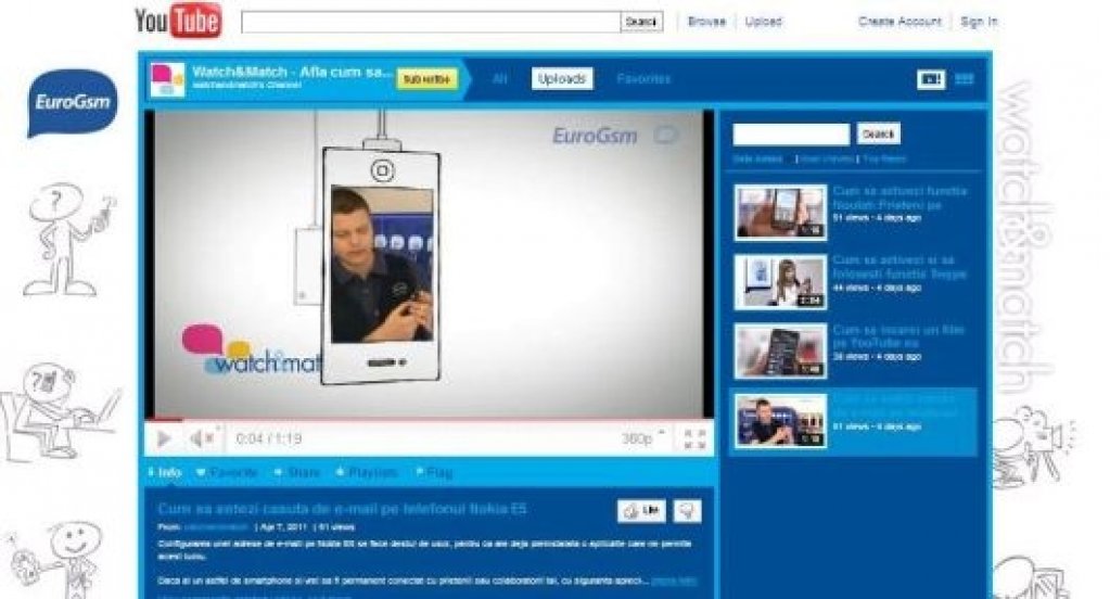 EuroGsm lanseaza proiectul online Watch&Match