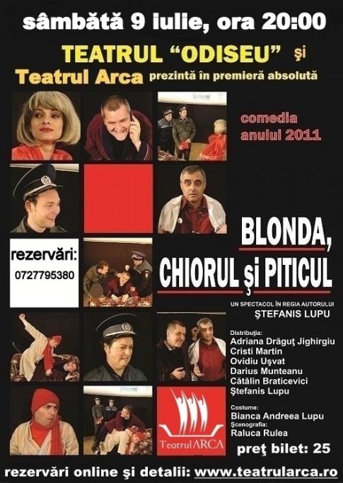 Blonda, chiorul si piticul