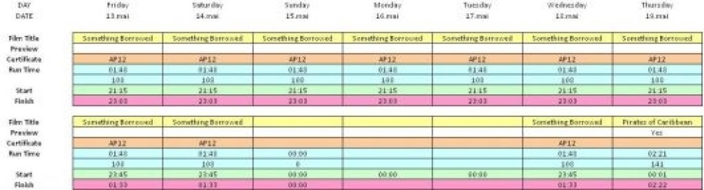 Program Baneasa Drive In Cinema 13-19 mai