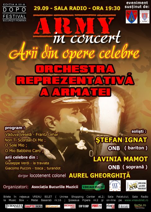 "Army in Concert" la Sala Radio