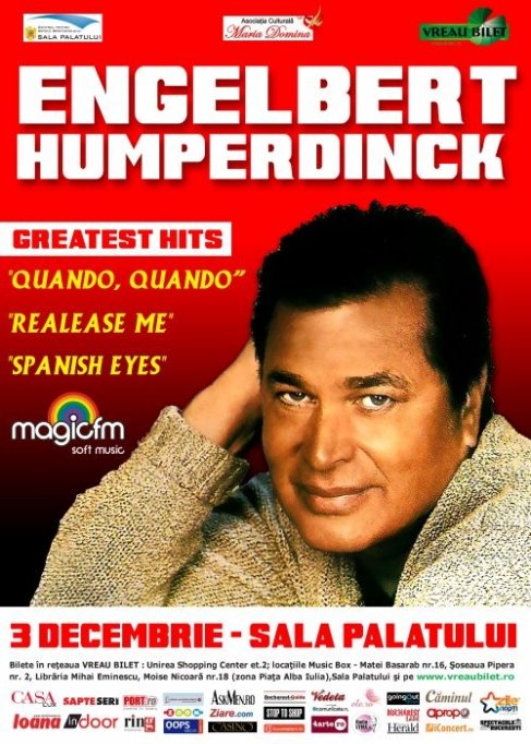 Concert Engelbert Humperdinck la Bucuresti!