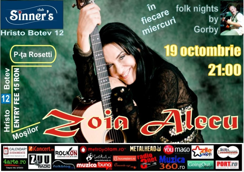 Recital Zoia Alecu in Sinner's