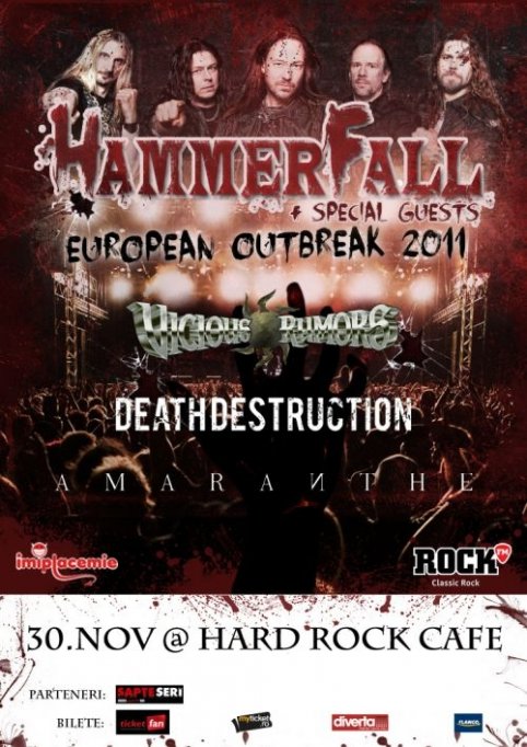 Hammerfall in turneul European Outbreak 2011