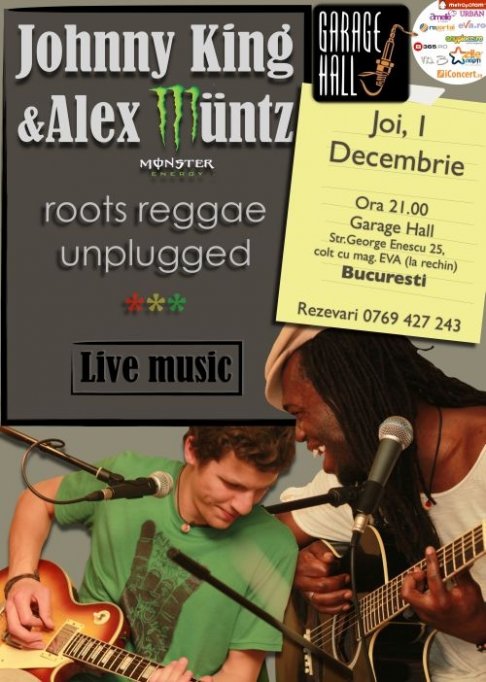 Petrecere reggae cu Johnny King & Alex Muntz