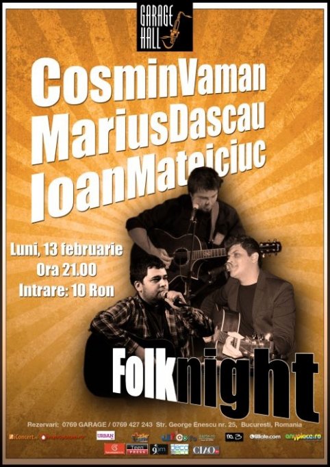 Cosmin Vaman, Marius Dascau & Ioan Mateiciuc in Garage Hall