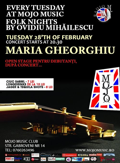 Maria Gheorghiu in Mojo 28 februarie 2012