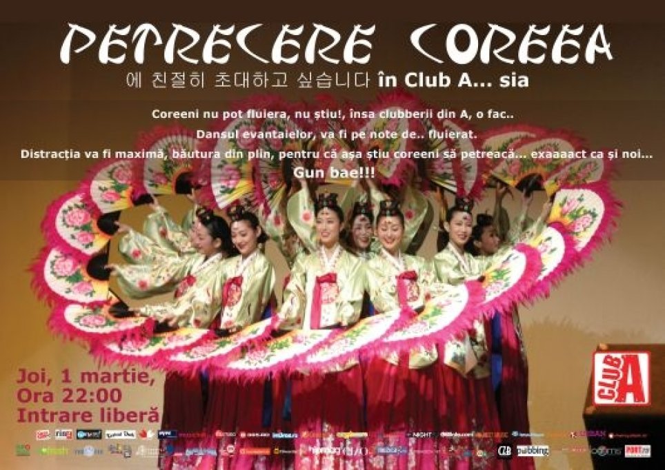 Petrecere Coreea in Club A