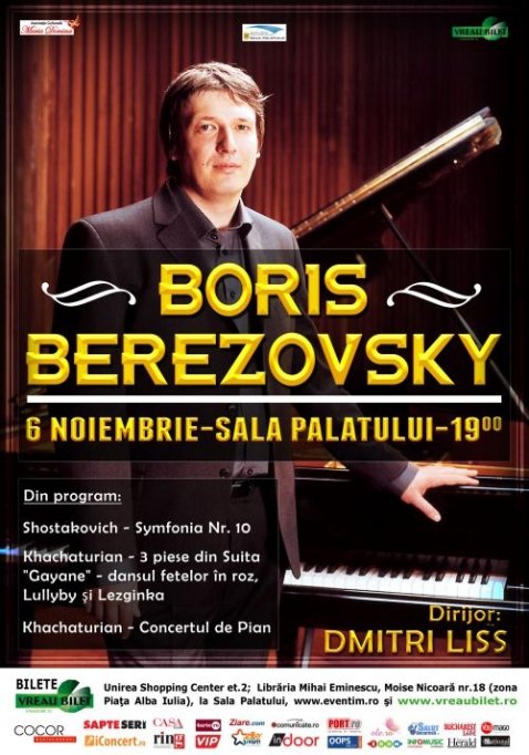 Recital de pian Boris Berezovsky la Ateneul Roman