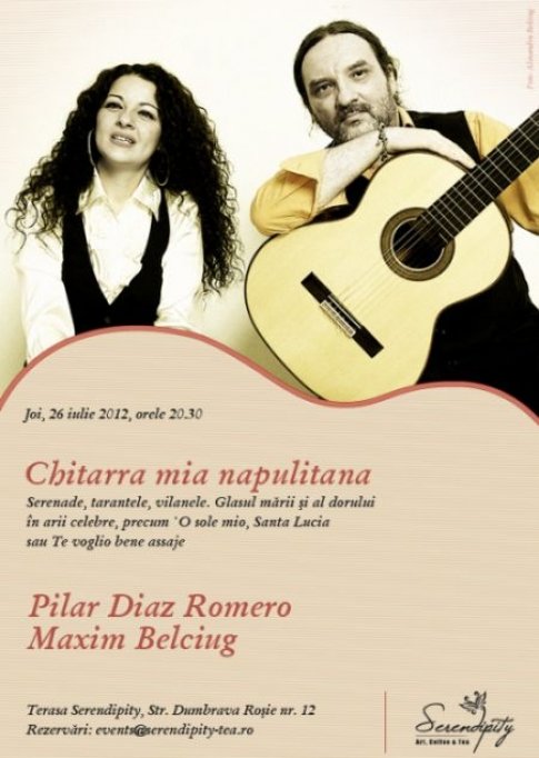 Pilar Diaz Romero & Maxim Belciug pe terasa Serendipity