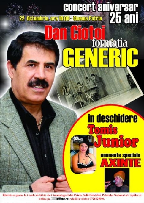 Concert aniversar Dan Ciotoi si formatia Generic