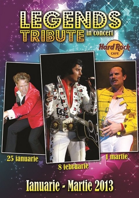 JERRY LEE LEWIS, ELVIS PRESLEY & FREDDIE MERCURY - Legends Tribute In Concert la Hard Rock Cafe