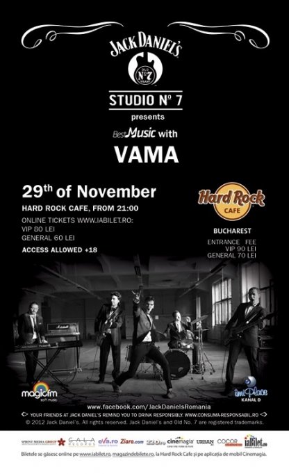 Vama si Avenue, in concert la Hard Roch Cafe