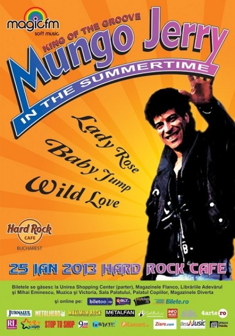 MUNGO JERRY aduce hitul In The Summer Time la Hard Rock Cafe Bucuresti