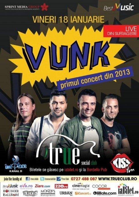 Chitaristul trupei VUNK isi serbeaza ziua de nastere LIVE in TRUE CLUB !