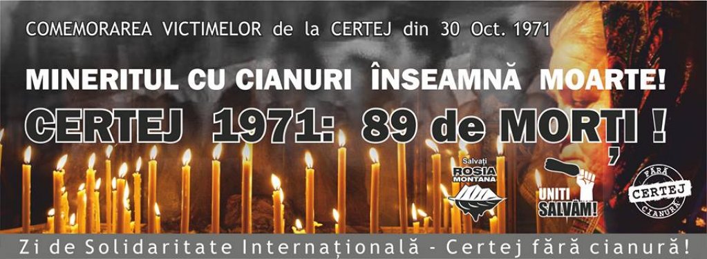 42 de ani de la accidentul de la mina de aur de la Certej