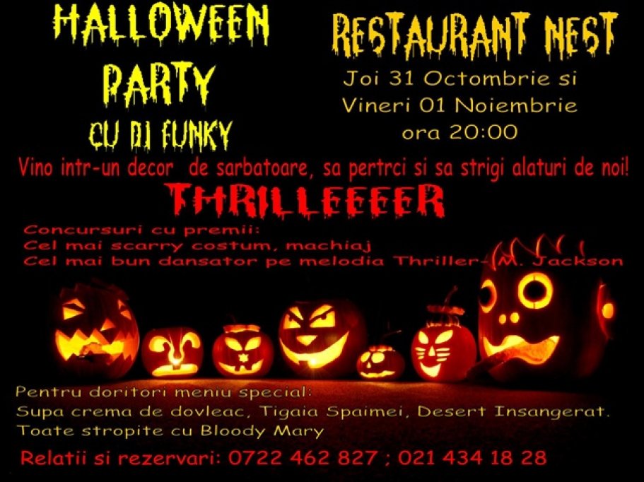 Halloween Party la Restaurant Nest