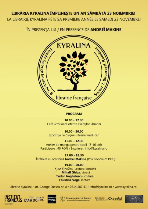 Libraria Franceza Kyralina implineste un an