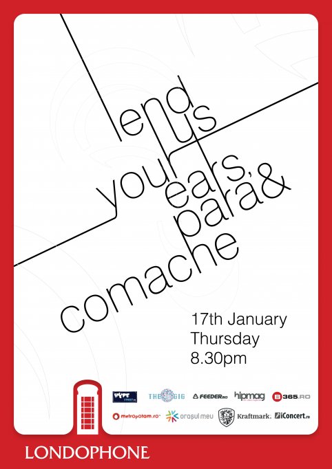 Lend Us Your Ears, Para & Comache – Thursday, January 17th 2013, 8:30PM