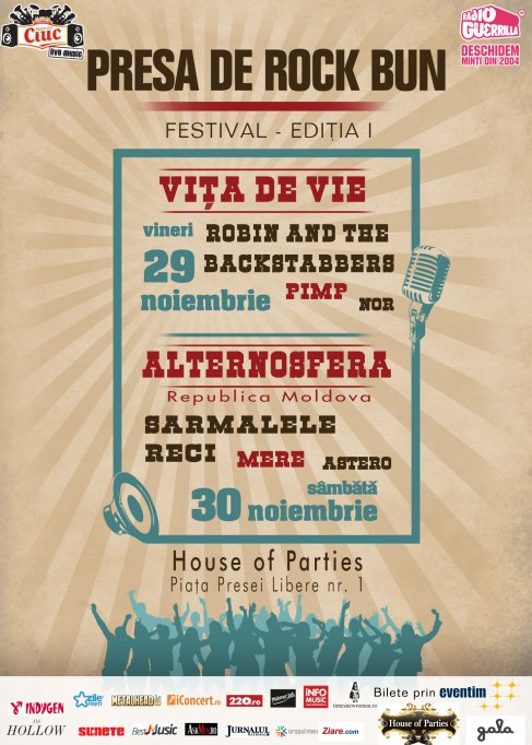 Inca doua trupe pe afisul „Presa de Rock Bun”