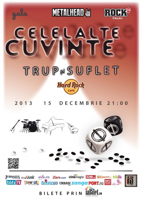 Biletele VIP la concertul aniversar Celelalte Cuvinte de la Hard Rock Cafe sunt SOLD OUT