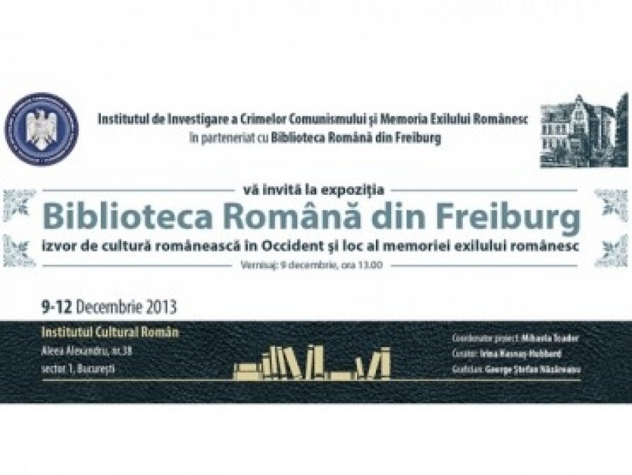 Expozitie cu documente si obiecte rare din colectia Bibliotecii Romane din Freiburg