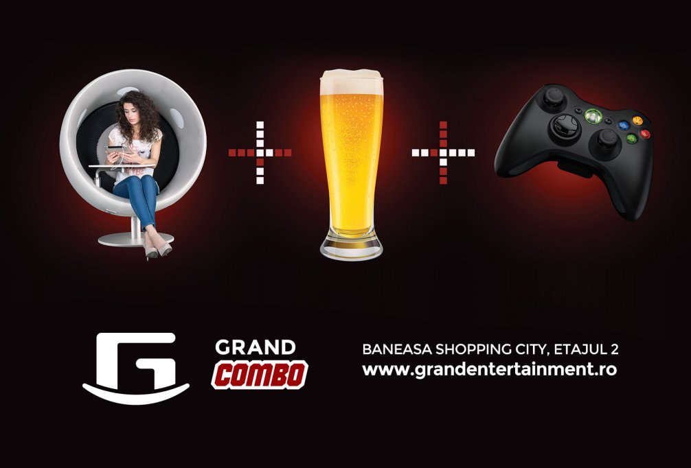 Distractia vine in combinatii personalizate la Grand Combo, cel mai nou spatiu de divertisment din Baneasa Shopping City