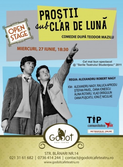 Open Stage
"Proştii sub clar de lună" după Teodor Mazilu