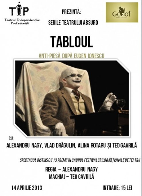 Serile teatrului absurd : &rdquo;Tabloul&rdquo; după Eugene Ionesco
