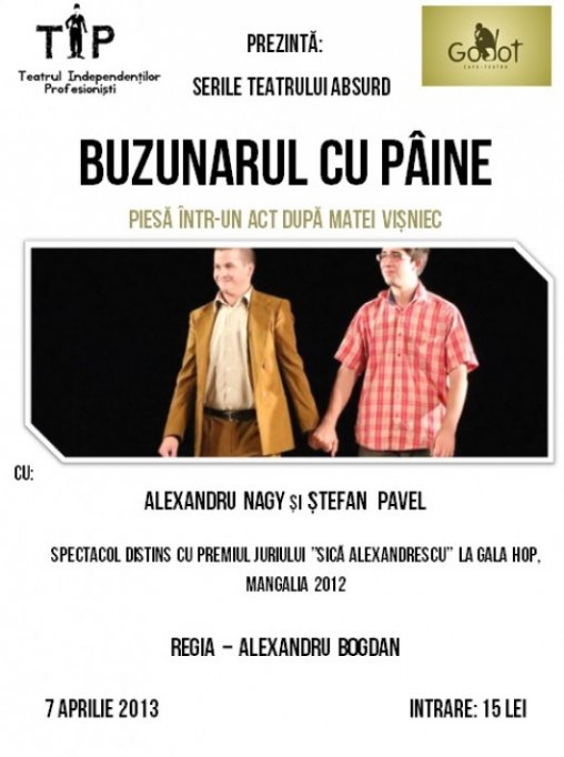 Serile teatrului absurd: &rdquo;Buzunarul cu p&acirc;ine&rdquo; după M. Vișniec