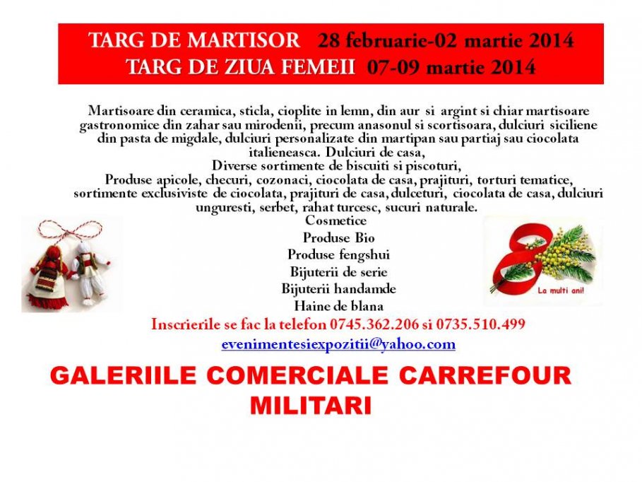 Targ de Martisor si de ziua femeii