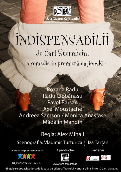 Indispensabilii - O comedie în premieră naţională la Teatrul Nottara
