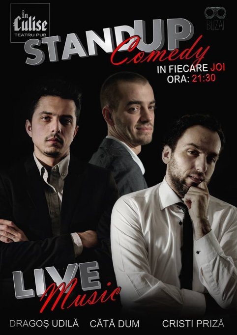 Stand-up Comedy cu Cata Dum, Dragos Udila si Cristi Priza