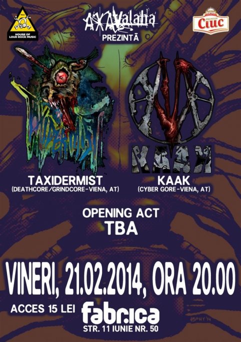 Taxidermist si Kaak, la Club Fabrica