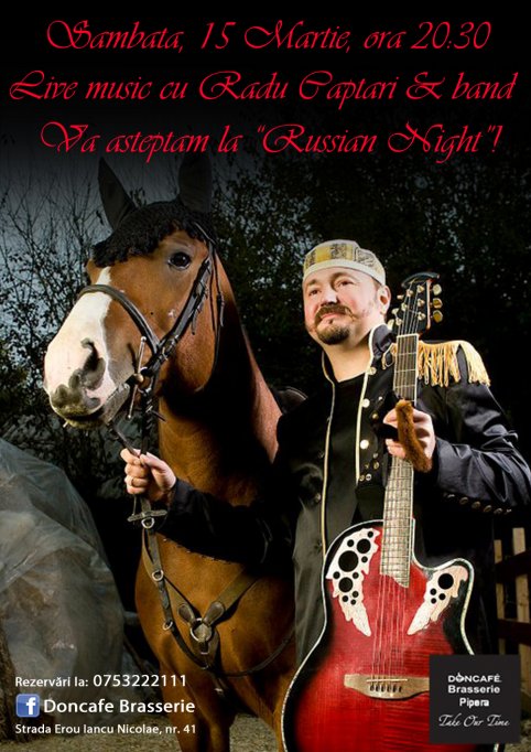 Live russian music show cu Radu Captari & Band!