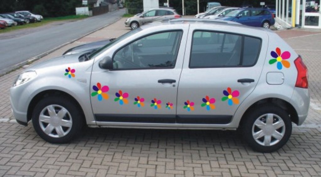 Floricele Autocolant PVC